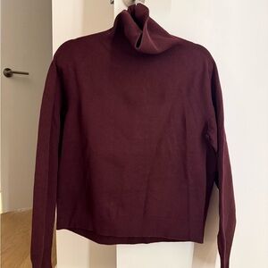 Uniqlo Deep Red Turtleneck Sweater